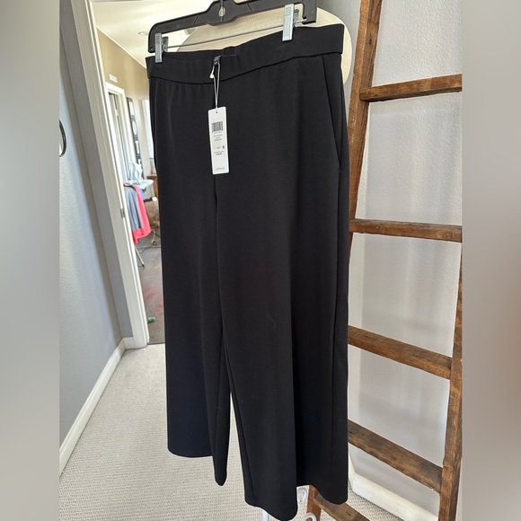 Eileen Fisher Black Wide Leg Pants, size medium - Picture 6 of 12